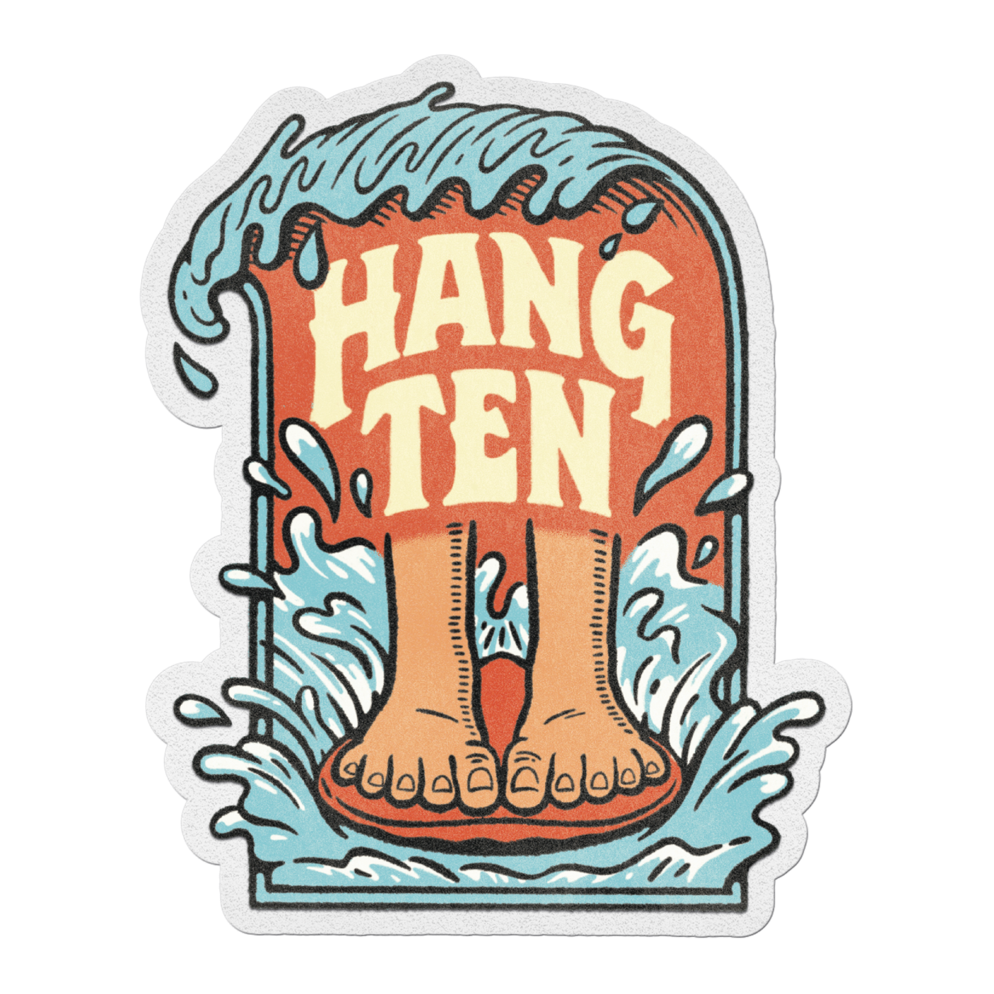 Hang Ten Sticker