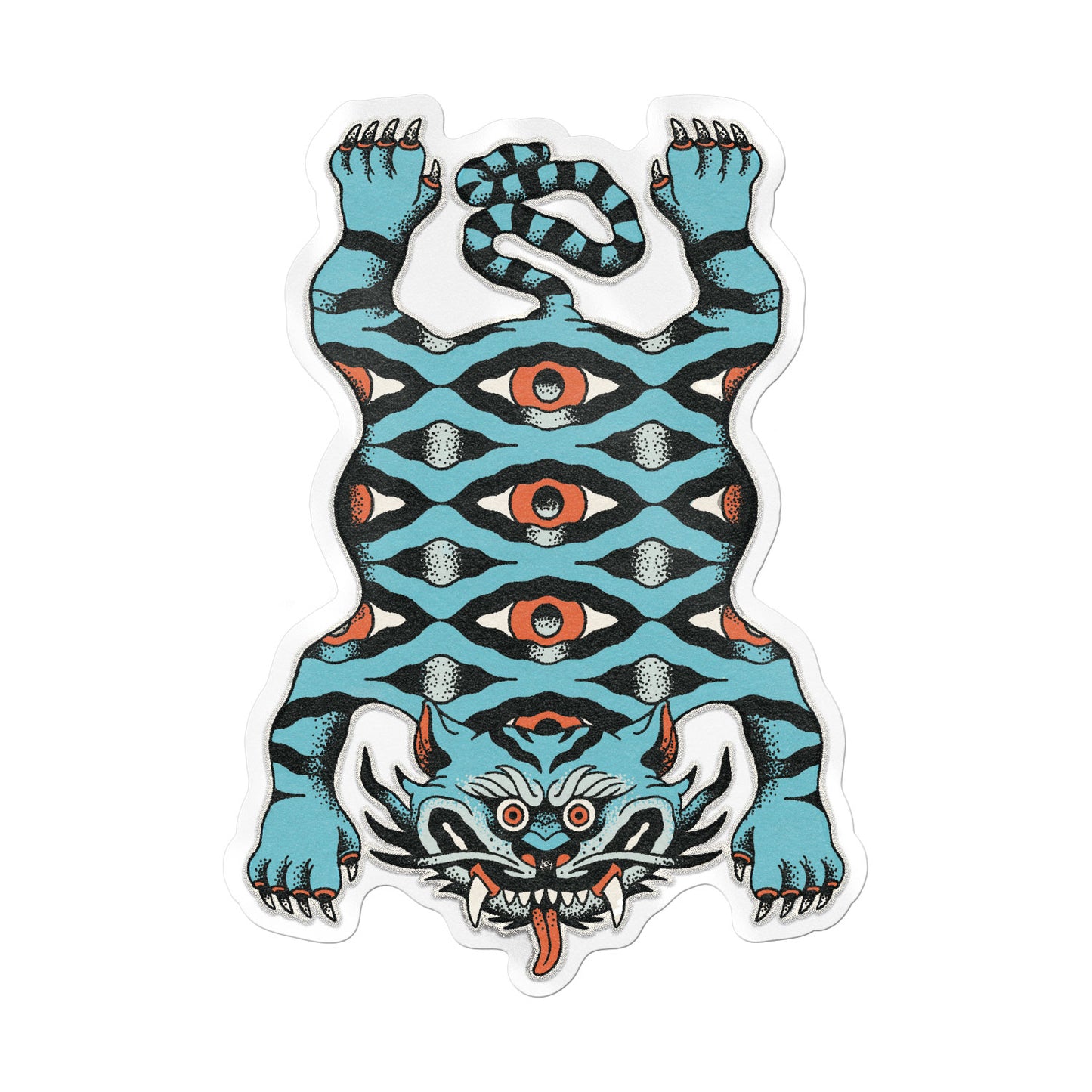 Tribal Tiger Sticker