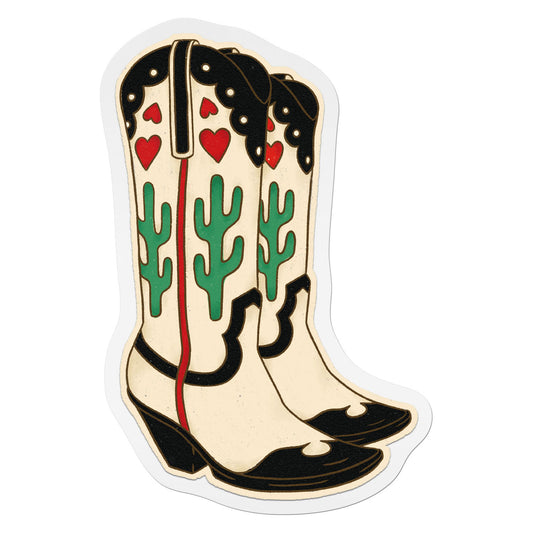 Cowboy Boots Vinyl Sticker