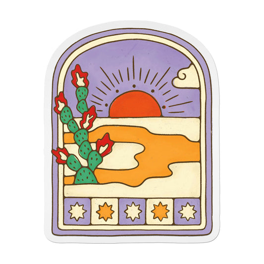 Desert Sunrise - Waterproof Vinyl Sticker
