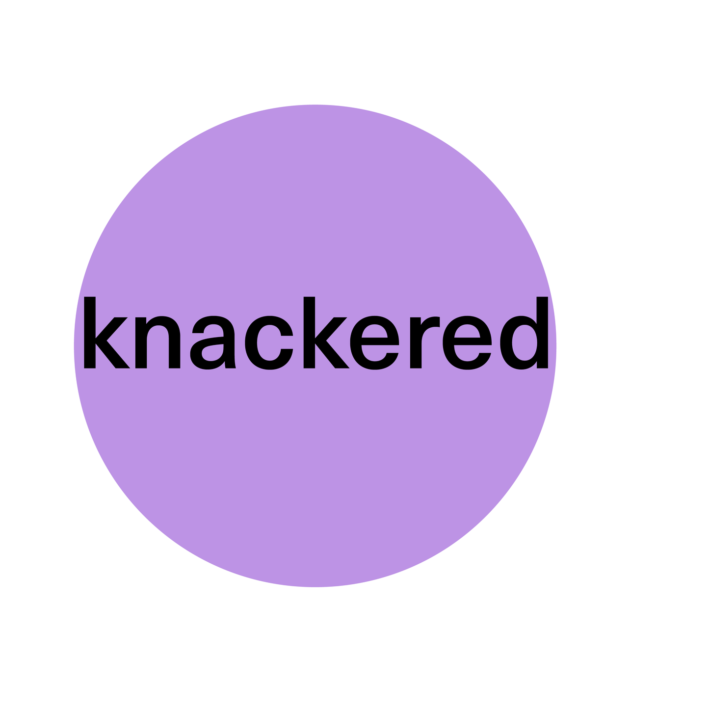 SAYINGS - Knackered Sticker
