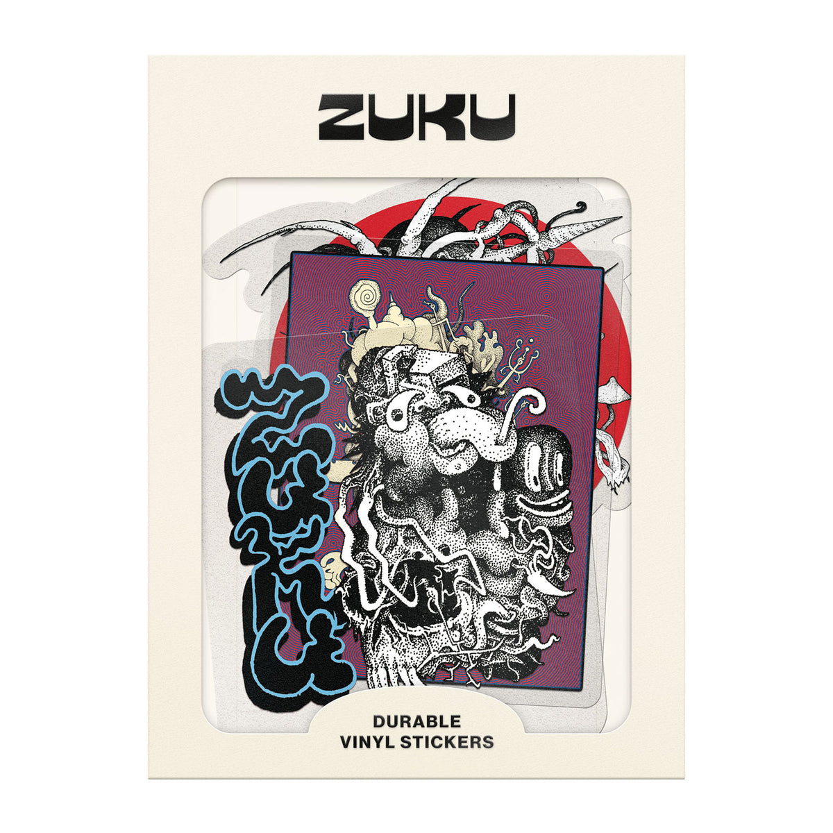 Zuku x Acid Mince Sticker Pack