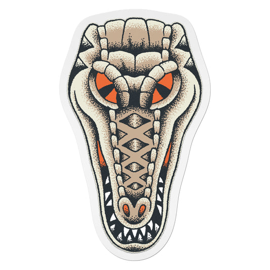 Tribal Crocodile Vinyl Sticker