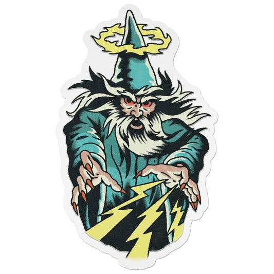 Medieval Wizard Vinyl Sticker