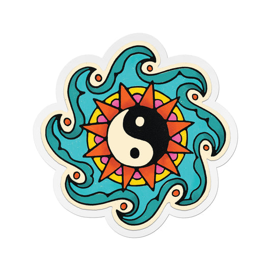 Spiritual Yin Yang Vinyl Sticker